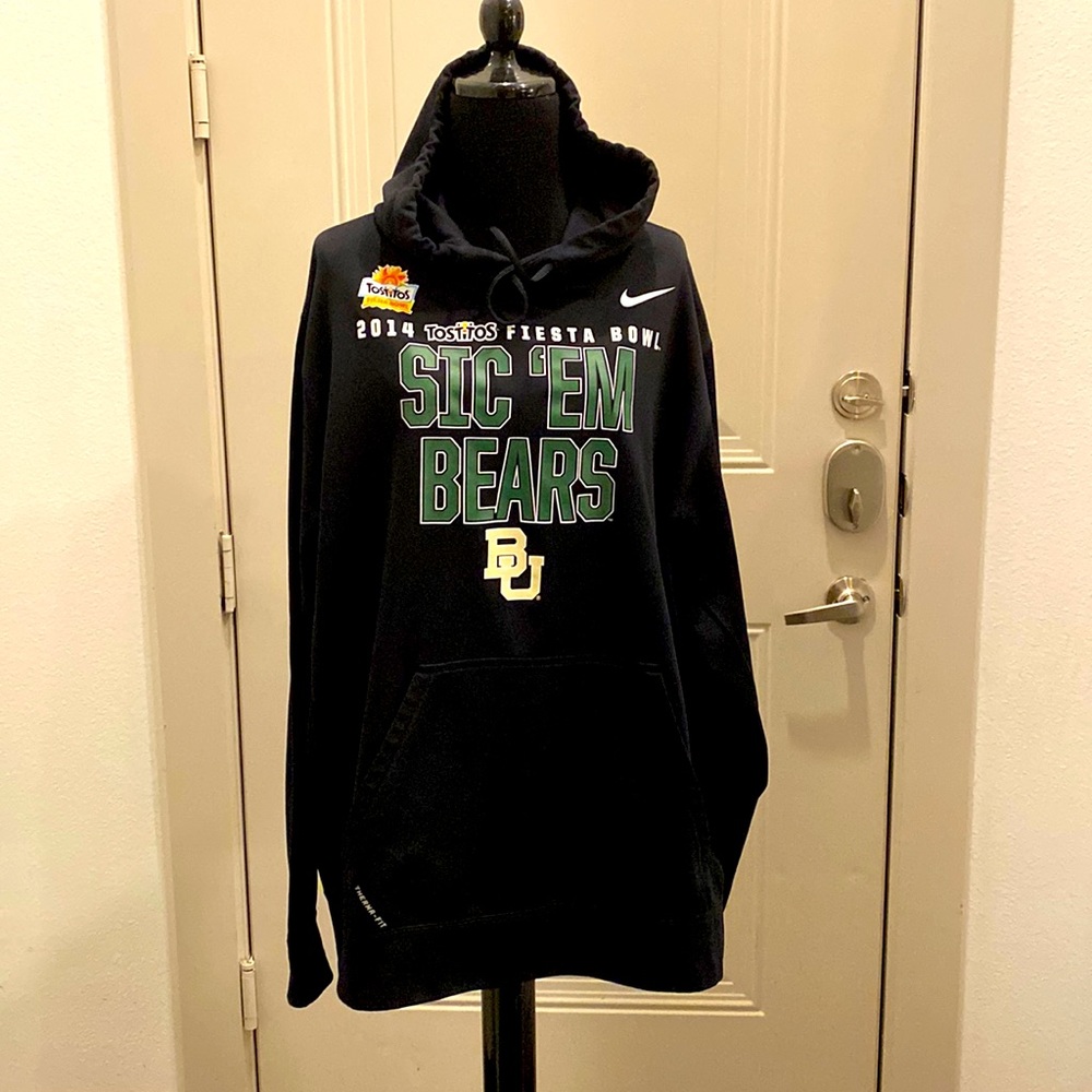2014 Tostitos Fiesta Bowl Baylor Bears Nike black hoodie “SIC’EM BEARS”